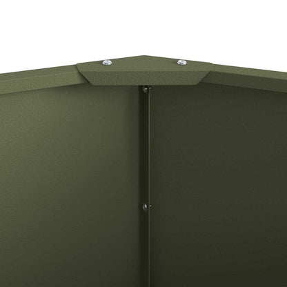 vidaXL Pflanzkübel Olive Grün 90 x 90 x 35 cm Stahl