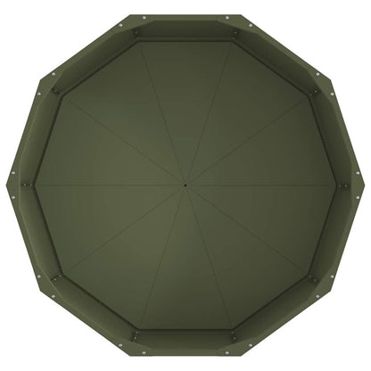 vidaXL Pflanzkübel Olive Grün 90 x 90 x 35 cm Stahl