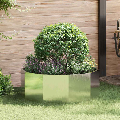 vidaXL Pflanzkübel Silber 90 x 90 x 35 cm Edelstahl