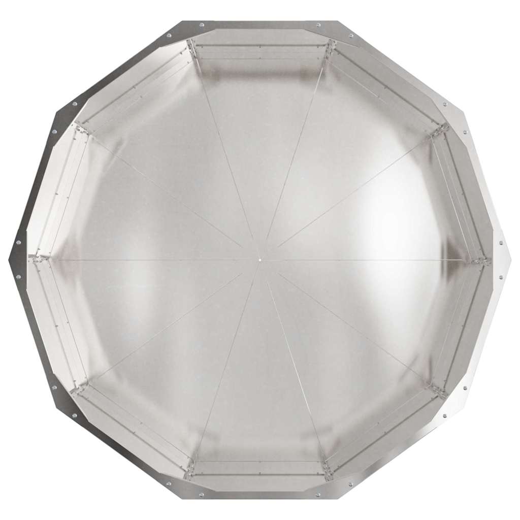 vidaXL Pflanzkübel Silber 90 x 90 x 35 cm Edelstahl