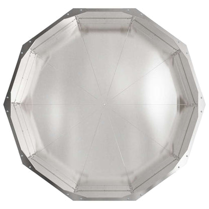 vidaXL Pflanzkübel Silber 90 x 90 x 35 cm Edelstahl