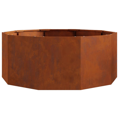 vidaXL Pflanzkübel Rostig 90 x 90 x 35 cm Wetterfeststahl