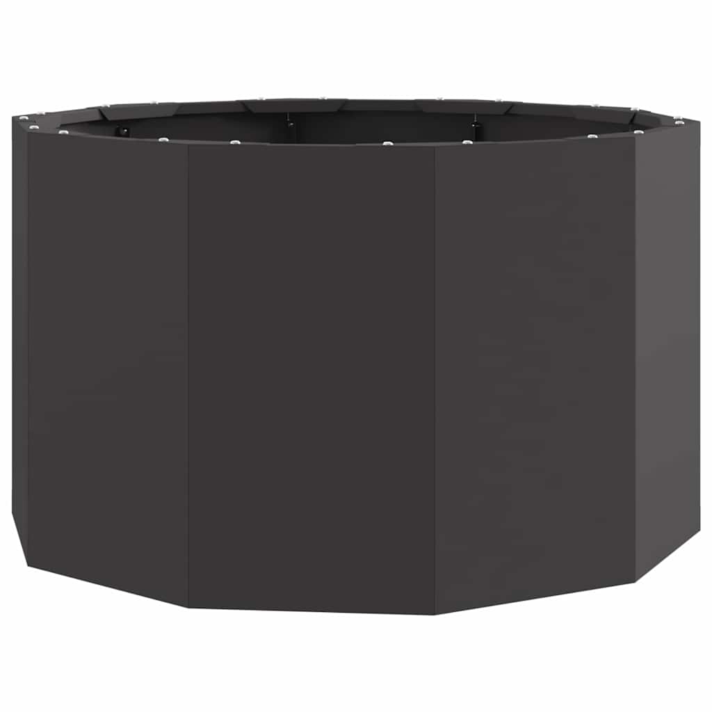vidaXL Pflanzkübel Schwarz 60 x 60 x 35 cm Stahl