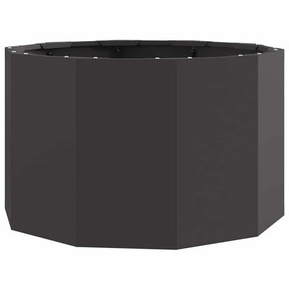 vidaXL Pflanzkübel Schwarz 60 x 60 x 35 cm Stahl