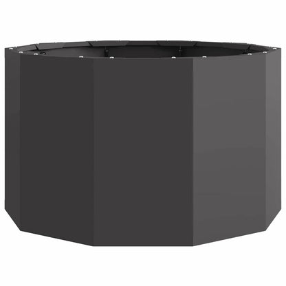 vidaXL Pflanzkübel Schwarz 60 x 60 x 35 cm Stahl