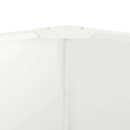 vidaXL Pflanzkübel Weiß 60 x 60 x 35 cm Stahl