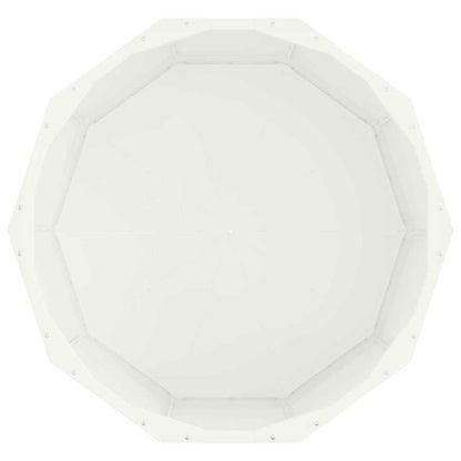 vidaXL Pflanzkübel Weiß 60 x 60 x 35 cm Stahl
