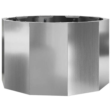 vidaXL Pflanzkübel Silber 60 x 60 x 35 cm Verzinkter Stahl