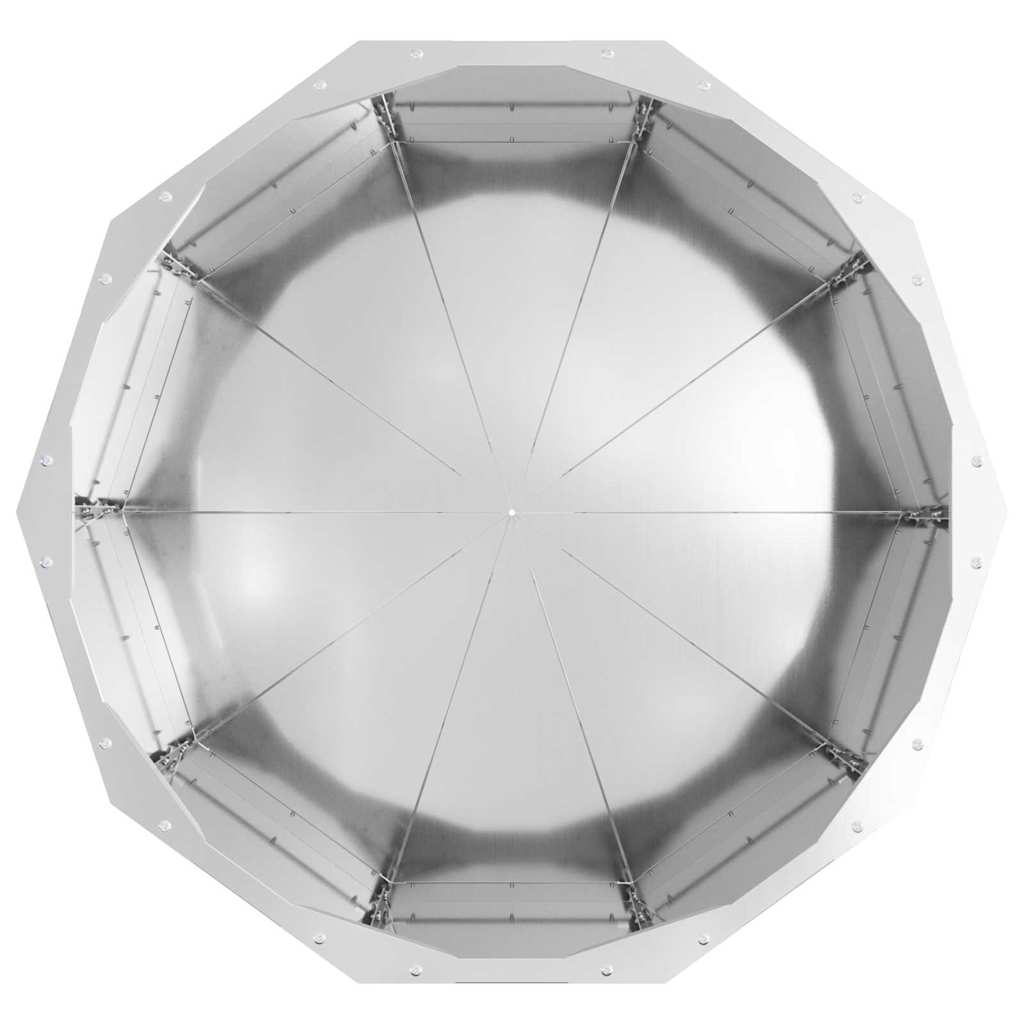 vidaXL Pflanzkübel Silber 60 x 60 x 35 cm Verzinkter Stahl