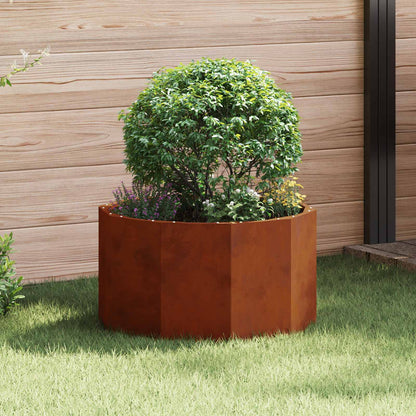 vidaXL Pflanzkübel Rostig 60 x 60 x 35 cm Wetterfeststahl