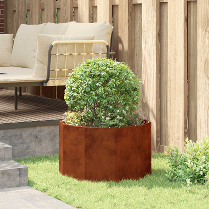 vidaXL Pflanzkübel Rostig 60 x 60 x 35 cm Wetterfeststahl
