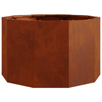 vidaXL Pflanzkübel Rostig 60 x 60 x 35 cm Wetterfeststahl