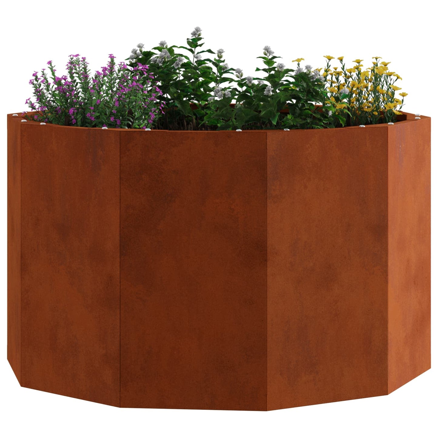 vidaXL Pflanzkübel Rostig 60 x 60 x 35 cm Wetterfeststahl