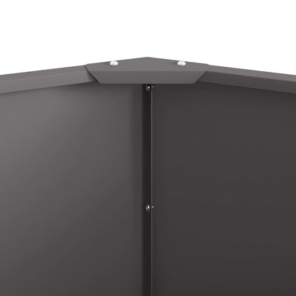 Pflanzkübel Schwarz 120 x 120 x 50 cm Stahl