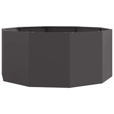 vidaXL Pflanzkübel Schwarz 120 x 120 x 50 cm Stahl