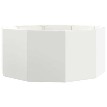 vidaXL Pflanzkübel Weiß 120 x 120 x 50 cm Stahl