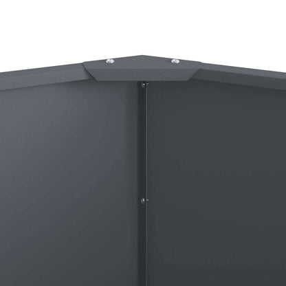 Pflanzkübel Anthrazit 120 x 120 x 50 cm Stahl