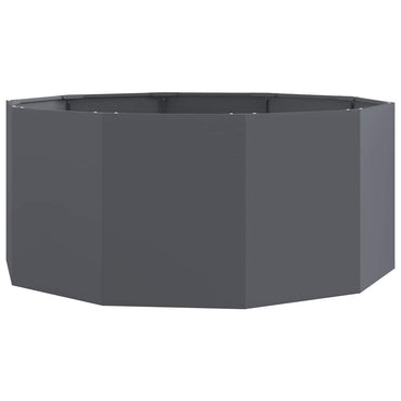 vidaXL Pflanzkübel Anthrazit 120 x 120 x 50 cm Stahl