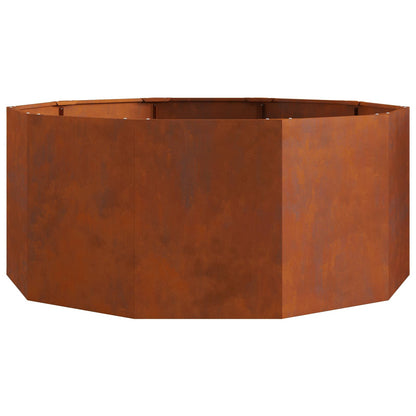 vidaXL Pflanzkübel Rostig 120 x 120 x 50 cm Wetterfeststahl