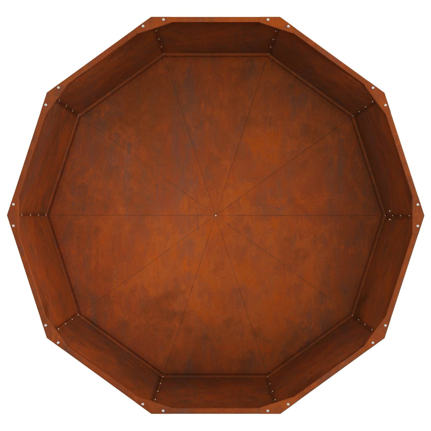 vidaXL Pflanzkübel Rostig 120 x 120 x 50 cm Wetterfeststahl