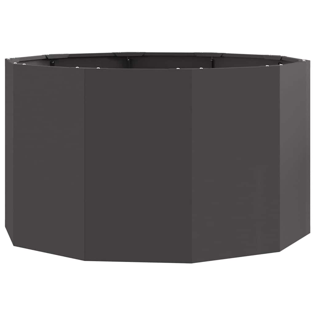 vidaXL Pflanzkübel Schwarz 90 x 90 x 50 cm Stahl