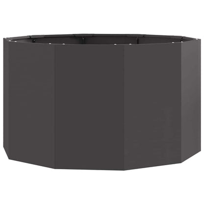 vidaXL Pflanzkübel Schwarz 90 x 90 x 50 cm Stahl