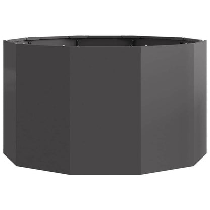 vidaXL Pflanzkübel Schwarz 90 x 90 x 50 cm Stahl