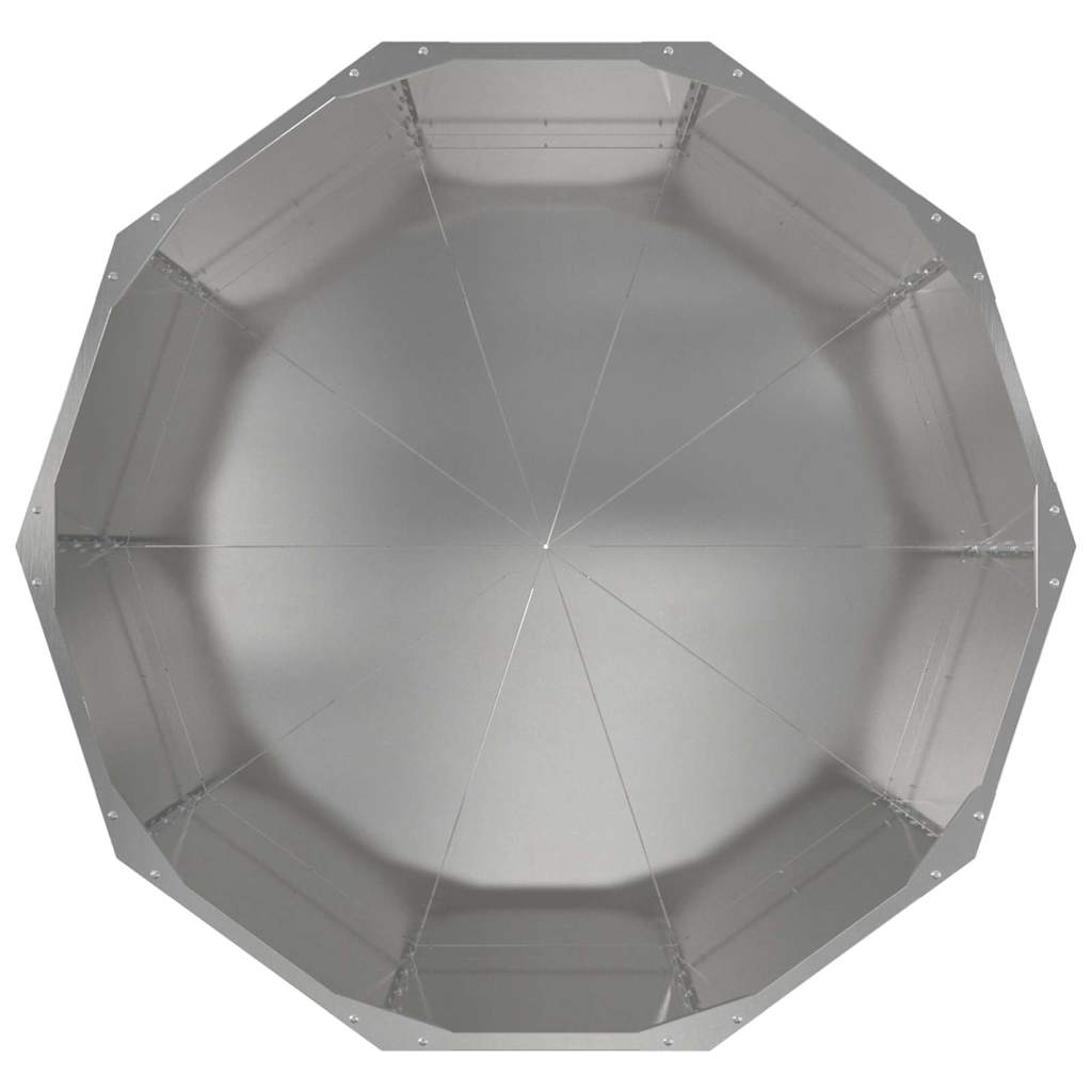 vidaXL Pflanzkübel Silber 90 x 90 x 50 cm Edelstahl
