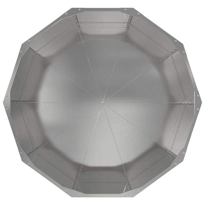 vidaXL Pflanzkübel Silber 90 x 90 x 50 cm Edelstahl
