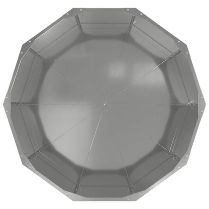 Pflanzkübel Silber 90 x 90 x 50 cm Verzinkter Stahl