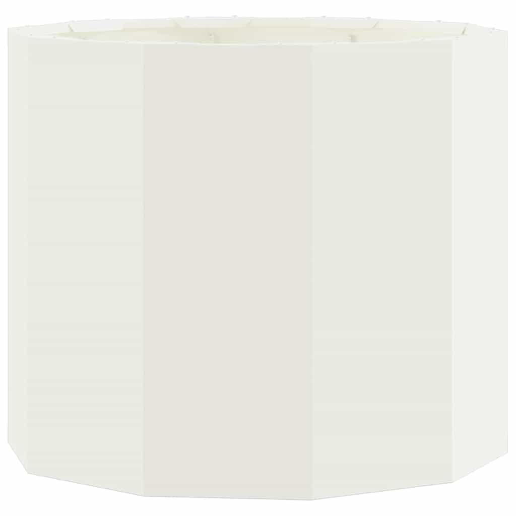 vidaXL Pflanzkübel Weiß 60 x 60 x 50 cm Stahl