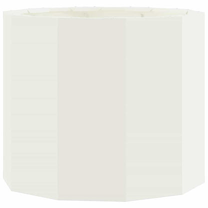 vidaXL Pflanzkübel Weiß 60 x 60 x 50 cm Stahl