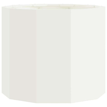 vidaXL Pflanzkübel Weiß 60 x 60 x 50 cm Stahl