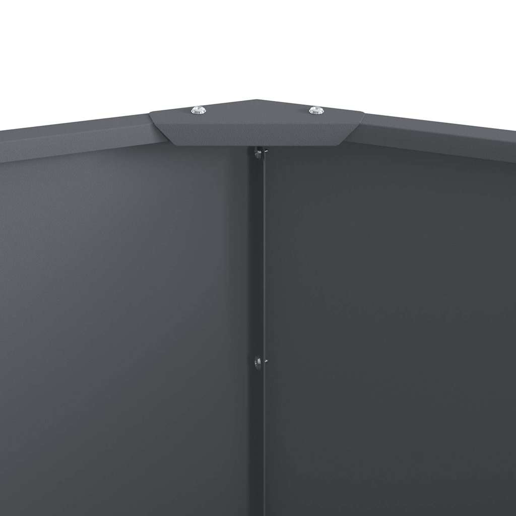 vidaXL Pflanzkübel Anthrazit 60 x 60 x 50 cm Stahl
