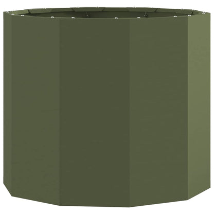 vidaXL Pflanzkübel Olive Grün 60 x 60 x 50 cm Stahl