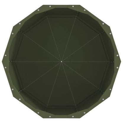 vidaXL Pflanzkübel Olive Grün 60 x 60 x 50 cm Stahl
