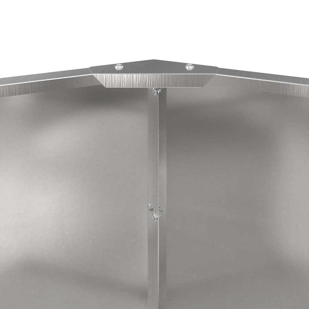 vidaXL Pflanzkübel Silber 60 x 60 x 50 cm Edelstahl