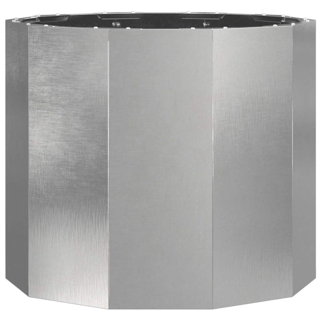 vidaXL Pflanzkübel Silber 60 x 60 x 50 cm Edelstahl