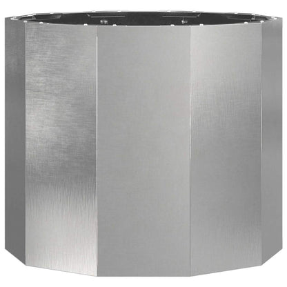 vidaXL Pflanzkübel Silber 60 x 60 x 50 cm Edelstahl