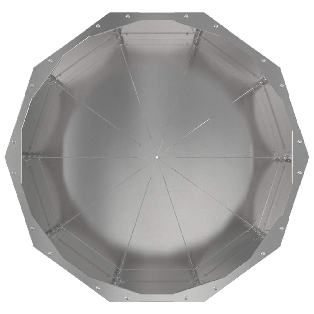 vidaXL Pflanzkübel Silber 60 x 60 x 50 cm Edelstahl