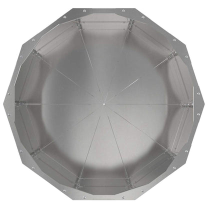 vidaXL Pflanzkübel Silber 60 x 60 x 50 cm Edelstahl