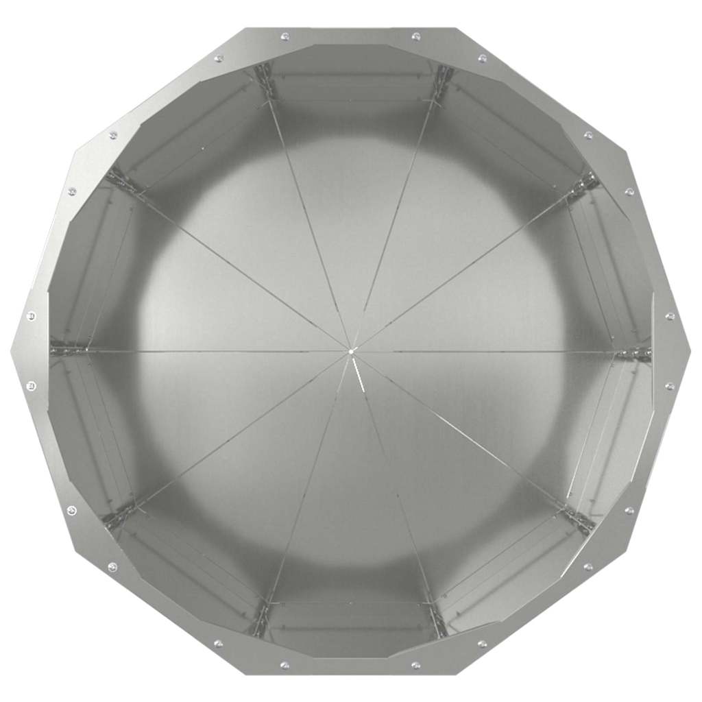 Pflanzkübel Silber 60 x 60 x 50 cm Verzinkter Stahl