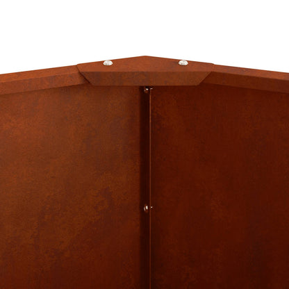 vidaXL Jardinière en acier Corten 60 x 60 x 50 cm