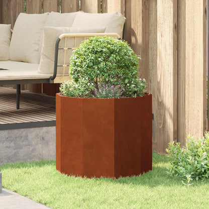 vidaXL Jardinière en acier Corten 60 x 60 x 50 cm