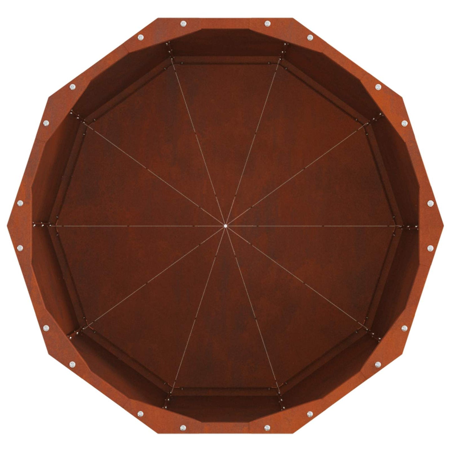 vidaXL Jardinière en acier Corten 60 x 60 x 50 cm