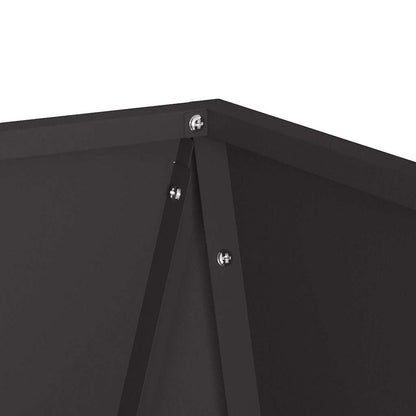 vidaXL Jardinières 2 pcs Noir 30 x 30 x 75 cm Acier
