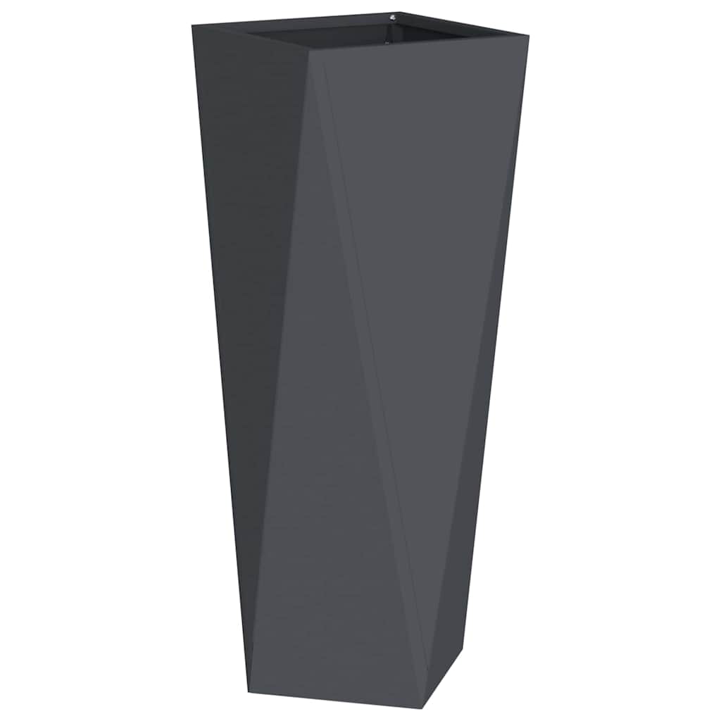 vidaXL Pflanzkübel 2 pcs Anthrazit 30 x 30 x 75 cm Stahl