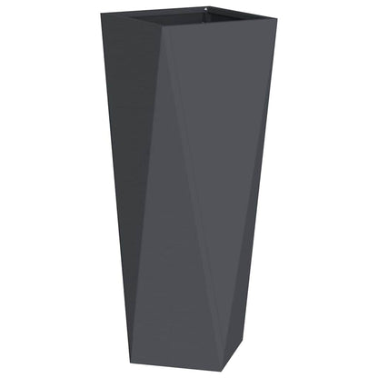 vidaXL Pflanzkübel 2 pcs Anthrazit 30 x 30 x 75 cm Stahl