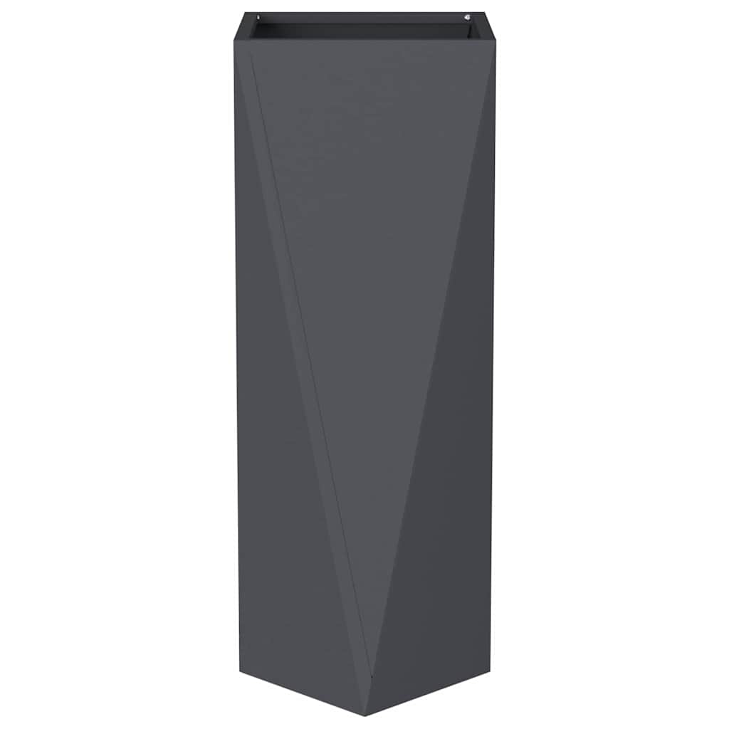 vidaXL Pflanzkübel 2 pcs Anthrazit 30 x 30 x 75 cm Stahl