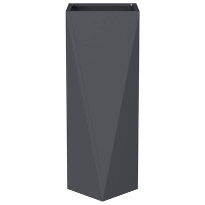 vidaXL Pflanzkübel 2 pcs Anthrazit 30 x 30 x 75 cm Stahl